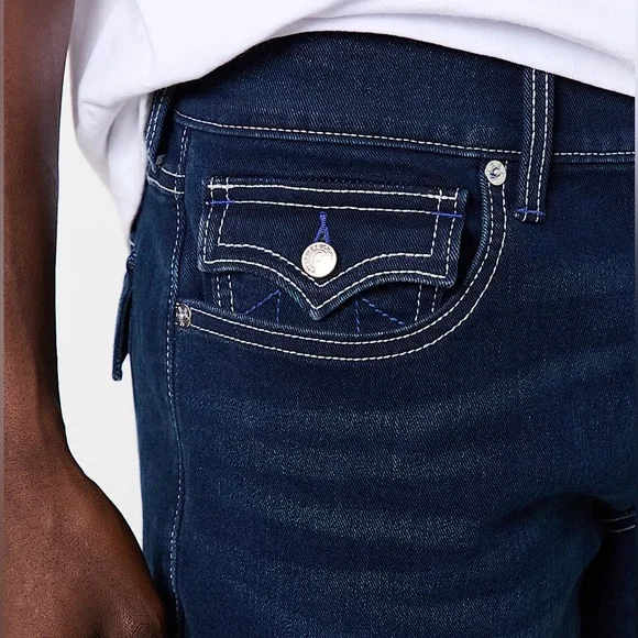 TRUE RELIGION RICKY SN FLAP STRAIGHT 36x34 JEANS